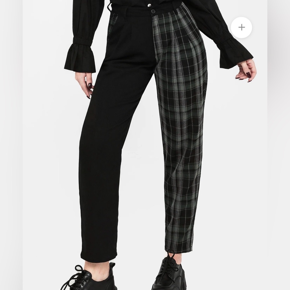 Checkmate high waist tapered trousers, Disturbia sz 8
